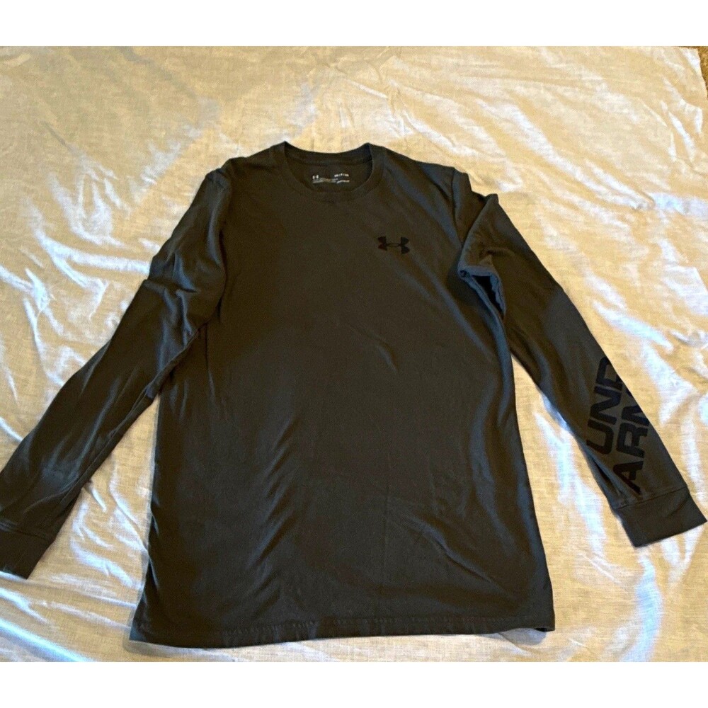 Under Armour HeatGear Loose Fit Men's Long Sleeve Crew Neck Shirt Black SM/P/CH